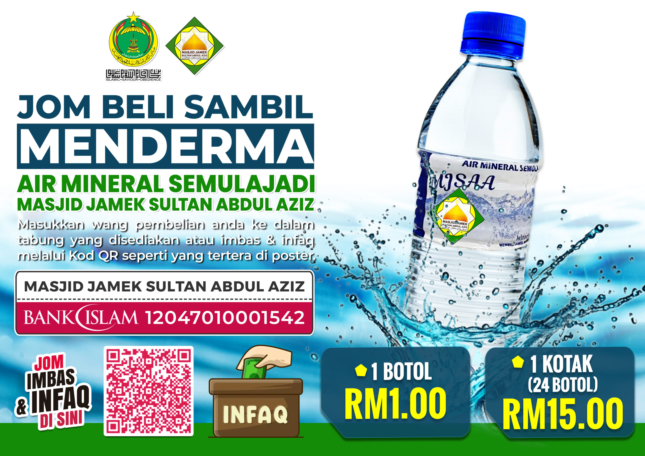 Air Mineral 500ml 1 Kotak